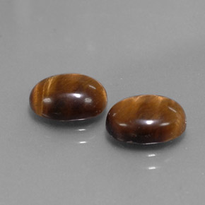 Tiger's eye naturale marrone da  ct, taglio ovale, opaco