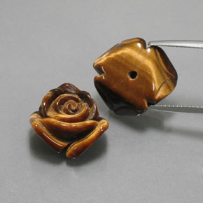 Tiger's eye naturale marrone da  ct, forma fantasia, opaco