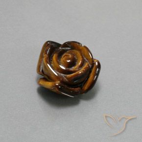 Occhio di tigre Marrone caldo naturale da 12.62 ct, Taglio a fantasia, Opaco