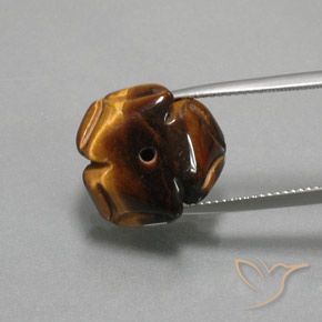 Occhio di tigre Marrone caldo naturale da 12.62 ct, Taglio a fantasia, Opaco