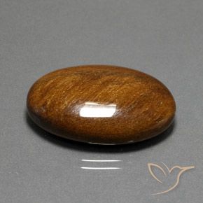 Occhio di tigre Marrone Cannella Intenso naturale da 33.96 ct, Ovale, Opaco
