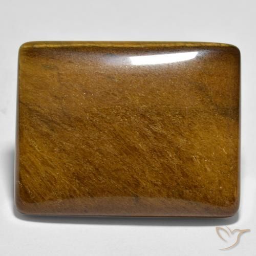 Occhio di tigre Marrone rossastro naturale da 44.65 ct, Taglio a baguette, Opaco