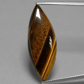 Tiger's eye naturale marrone da 16,23 ct, marchesa, opaco
