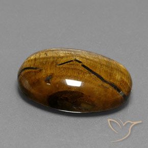 Occhio di tigre Marrone caldo naturale da 25.02 ct, Ovale, Opaco