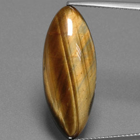 Tiger's eye naturale marrone da 14,53 ct, marchesa, opaco