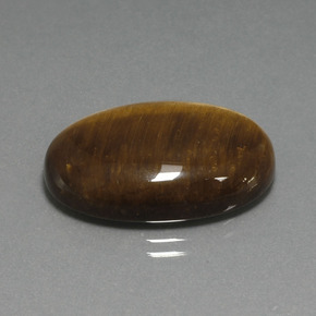 Tiger's eye naturale marrone da 20,98 ct, taglio ovale, opaco