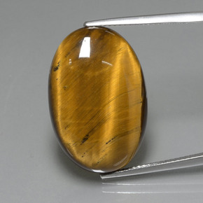 Occhio di tigre Oro Marrone naturale da 19.99 ct, Taglio ovale, Opaco