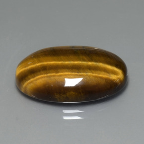 Occhio di tigre Marrone dorato naturale da 20.01 ct, Taglio ovale, Opaco