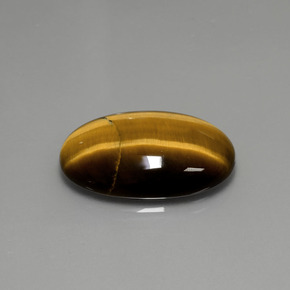Occhio di tigre Marrone caldo naturale da 18.94 ct, Taglio ovale, Opaco