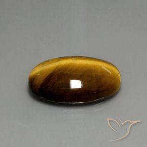 Occhio di tigre Marrone medio naturale da 20.09 ct, Ovale, Opaco