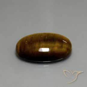 Occhio di tigre Marrone medio naturale da 20.74 ct, Ovale, Opaco