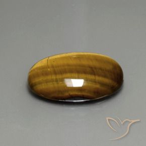 Occhio di tigre Marrone dorato naturale da 19.66 ct, Ovale, Opaco