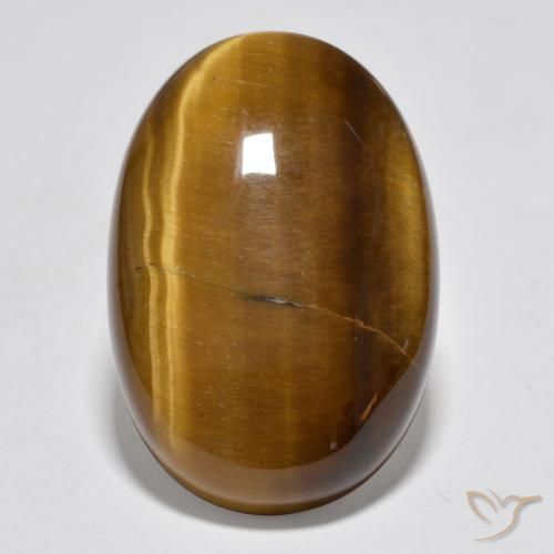 Occhio di tigre Marrone medio naturale da 20.45 ct, Ovale, Opaco