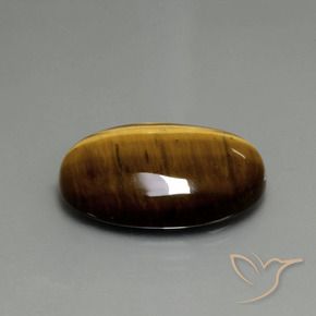 Occhio di tigre Marrone dorato naturale da 20.36 ct, Ovale, Opaco
