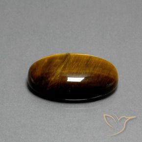 Occhio di tigre Marrone medio naturale da 21.02 ct, Ovale, Opaco