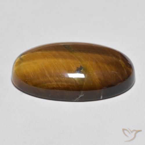 Occhio di tigre Marrone caldo naturale da 20.73 ct, Ovale, Opaco