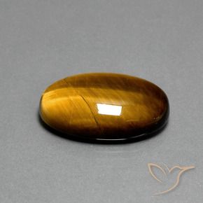 Occhio di tigre Marrone caldo naturale da 20.73 ct, Ovale, Opaco