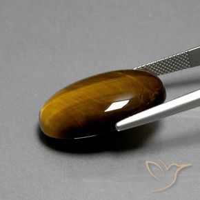 Occhio di tigre Marrone caldo naturale da 20.73 ct, Ovale, Opaco