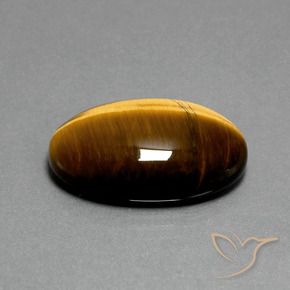 Occhio di tigre Marrone medio naturale da 19.68 ct, Ovale, Opaco