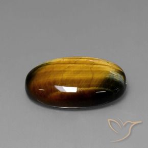 Occhio di tigre Marrone medio naturale da 20.61 ct, Ovale, Opaco