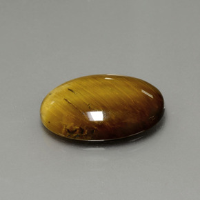 Tiger's eye naturale marrone da 7,51 ct, taglio ovale, opaco