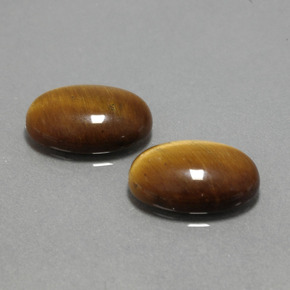 Tiger's eye naturale marrone da  ct, taglio ovale, opaco