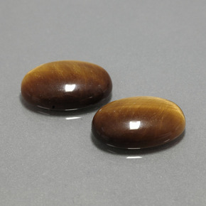 Tiger's eye naturale marrone da  ct, taglio ovale, opaco