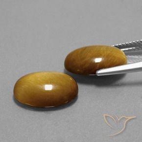 Gemme di Occhio di tigre Marrone dorato naturale da 9.06 ct, Ovale, Opaco