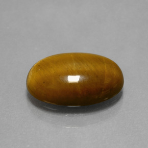 Occhio di tigre Oro Marrone naturale da 4.37 ct, Taglio ovale, Opaco
