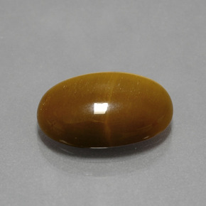 Occhio di tigre Oro Marrone naturale da 4.49 ct, Taglio ovale, Opaco
