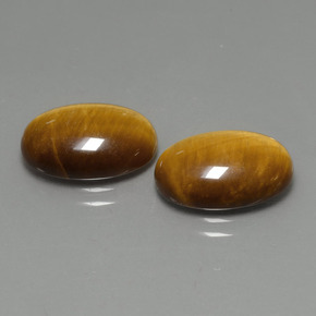 Tiger's eye naturale marrone da  ct, taglio ovale, opaco