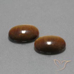 Gemme di Occhio di tigre Marrone caldo naturale da 9.13 ct, Ovale, Opaco
