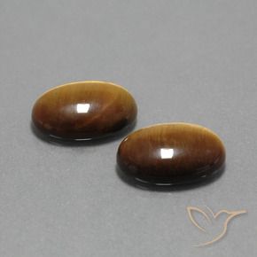 Gemme di Occhio di tigre Marrone dorato naturale da 9.06 ct, Ovale, Opaco