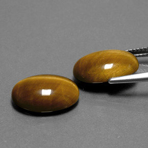 Tiger's eye naturale marrone da  ct, taglio ovale, opaco