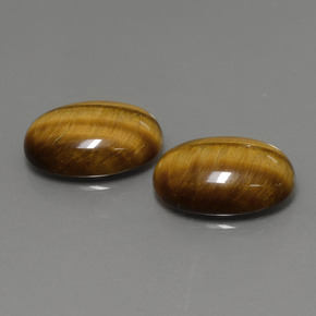 Tiger's eye naturale marrone da  ct, taglio ovale, opaco