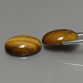 Tiger's eye naturale marrone da  ct, taglio ovale, opaco
