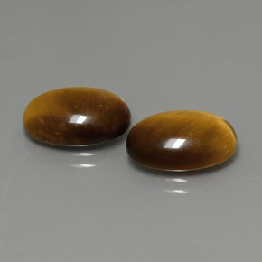 Tiger's eye naturale marrone da  ct, taglio ovale, opaco