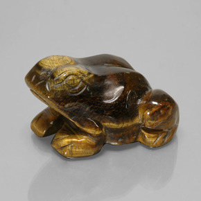 Tiger's eye naturale marrone da 284,94 ct, forma fantasia, opaco