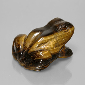 Tiger's eye naturale marrone da 284,94 ct, forma fantasia, opaco