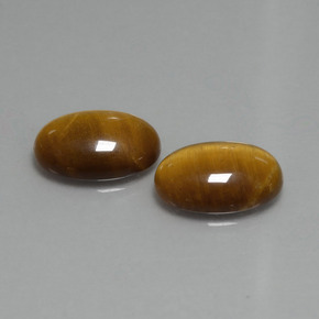 Tiger's eye naturale marrone da 9,04 ct, taglio ovale, opaco