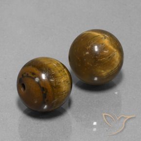 Gemme di Occhio di tigre Marrone medio naturale da 25.67 ct, Sfera, Opaco