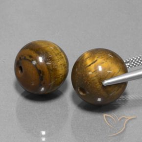 Gemme di Occhio di tigre Marrone medio naturale da 25.67 ct, Sfera, Opaco