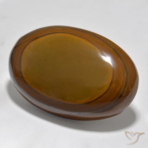 Occhio di tigre Marrone medio naturale da 93.95 ct, Ovale, Opaco