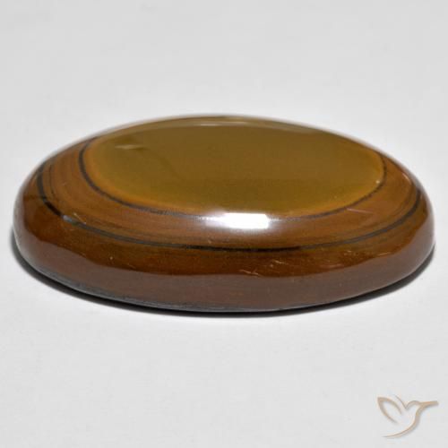 Occhio di tigre Marrone medio naturale da 93.95 ct, Ovale, Opaco