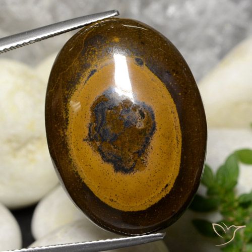 Occhio di tigre Marrone caldo naturale da 36.09 ct, Ovale, Opaco
