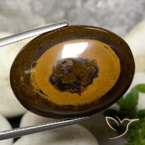 Occhio di tigre Marrone caldo naturale da 36.09 ct, Ovale, Opaco