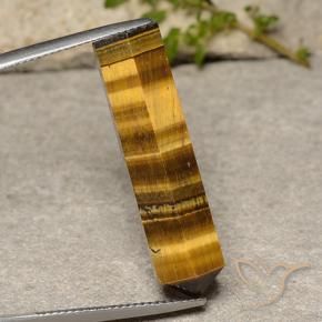 Occhio di tigre Marrone giallastro naturale da 21.63 ct, Taglio a fantasia, Opaco