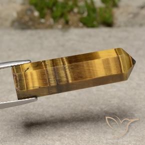 Occhio di tigre Marrone dorato naturale da 20.02 ct, Taglio a fantasia, Opaco