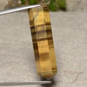 Occhio di tigre Marrone dorato naturale da 20.02 ct, Taglio a fantasia, Opaco