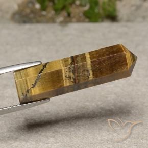 Occhio di tigre Marrone dorato naturale da 19.17 ct, Taglio a fantasia, Opaco